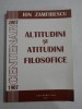 ALTITUDINI SI ATITUDINI FILOSOFICE - ION ZAMFIRESCU