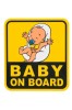 Autocolant auto Baby On Board 18x20cm