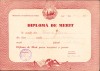 HST P2/730 Diplomă de merit 1949 Liceul de fete rom&acirc;n Satu Mare RPR