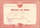 HST P2/730 Diplomă de merit 1949 Liceul de fete rom&acirc;n Satu Mare RPR