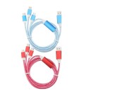 Cumpara ieftin Cablu de Date 3 in 1 Luminat, Diverse Culori