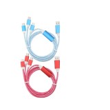 Cablu de Date 3 in 1 Luminat, Diverse Culori