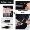 RGB LED лента за кола, USB връзка с кабелно дистанционно управление, 2 метра, Oem