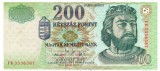 Ungaria 200 Forint 2005, Bancnota Straina, Seria 3336367