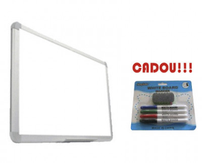 TABLA MAGNETICA SMART 90X120 cm (calitate Premium 3 ani garantie)+CADOU! (Set 4 markere+burete) foto