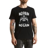 Tricou Barbati Workout Funny Text, stil urban, negru, Marimea XL