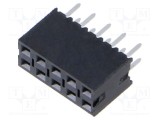 Conector şiruri pini soclu tată PIN 10 drept 2,54mm THT 2x5 SAMTEC