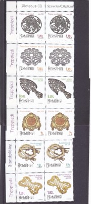 PLATOURI II,2018,SERIE IN PERECHE CU MARGINE,MNH **,ROMANIA. foto