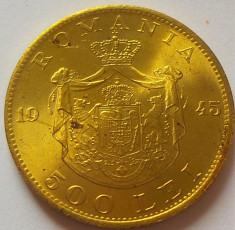 Moneda ISTORICA 500 LEI - ROMANIA, anul 1945 *cod 289 ---UNC foto