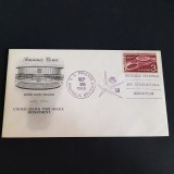 Expoziția Universală Bruxelles, Pavilionul SUA . Plic Filatelic Prima zi de Emisiune 1958, America de Nord