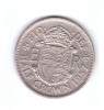 Moneda Anglia 1/2 / half crown 1957, stare buna, curata, Europa, Cupru-Nichel
