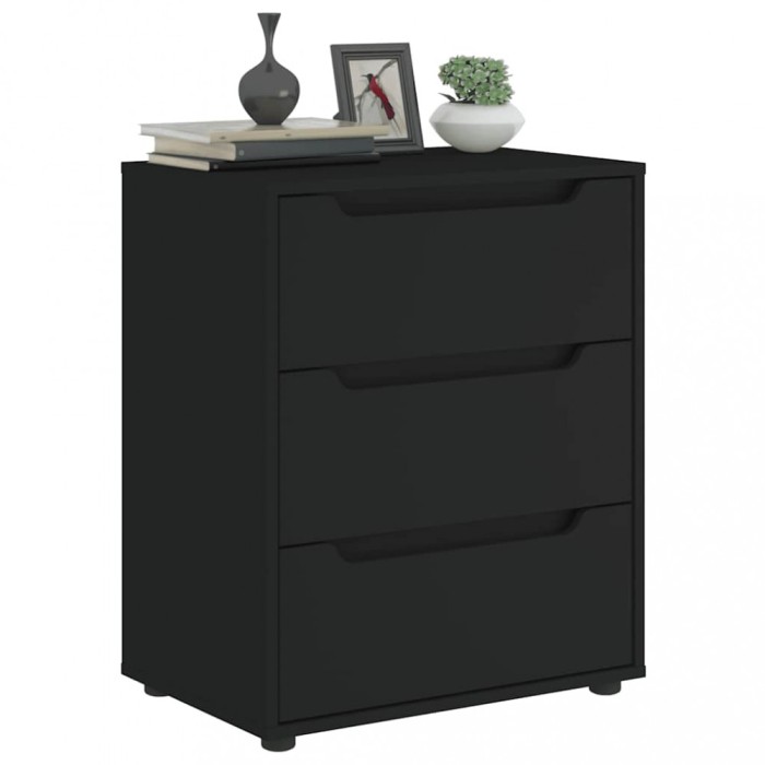 vidaXL Bufetă &bdquo;VISNES&rdquo; Negru 60x40x73 cm lemn prelucrat 4108285