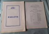 RIGOLETTO - Teatrul de opera si balet al RPR ( Republica Populara Romana), program stagiunea 1961