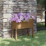 Cumpara ieftin Jardinieră de grădină, maro miere, 70x31x70 cm, lemn masiv pin