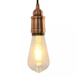 vidaXL Suporturi de lampă 2 buc Roșu Bronz E27