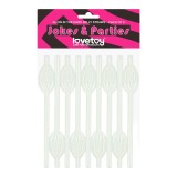 Set 9 Paie de Baut Fosforescente Lovetoy Forma Pussy 20 cm