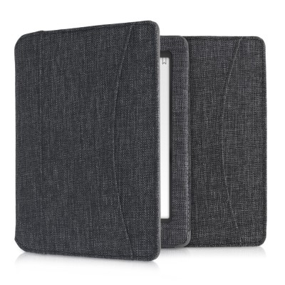 Husa pentru Kobo Aura Edition 1, Textil, Gri, kwmobile, 54136.19 foto