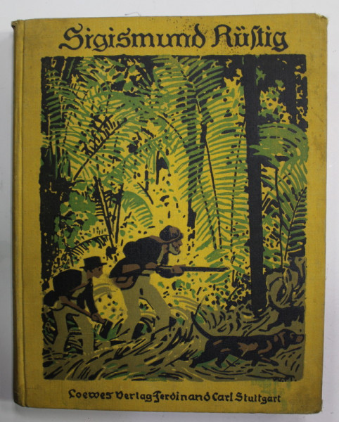 EINE ROBINSONADE von SIGISMUND RUSTIG , NACH MARRYAT FUR DIE JUGEND ...EDITIE INTERBELICA , TEXT IN LIMBA GERMANA CU CARACTERE GOTICE