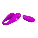 Vibrator Clitoris Pretty Love Algernon, Telecomanda Wireless, 12 Vibratii, Silicon Premium, Reincarcabil USB, Violet