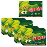 Cumpara ieftin Set 20 capcane lipicioase, culoare verde, 18.2 x 12.5 cm, autoadezive, tip carte, fara miros, non-toxice, din carton, pentru capturarea insectelor si