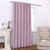 Set draperii din catifea cu inele albe, Madison, 200x235 cm, densitate 700 g/ml, Periwinkle, 2 buc