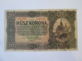 Ungaria 20 Korona 1920,bancnota din imagini