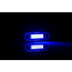 Lampa gabarit ovala cu LED FT-073N Fristom Albastra bull-bar
