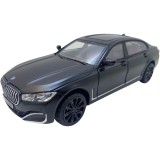 Macheta replica BMW seria 7 negru deschide 4 usi, portbagaj si capota, lumini si sunete