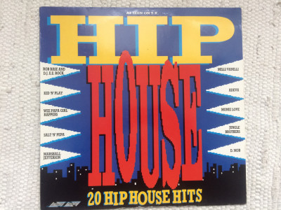 hip house 20 hiphouse hits 1989 various disc vinyl lp compilatie selectii muzica hip hop electro house made in UK VG++ foto