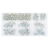 Nipluri de gresare, set de 110 bucati 11-973, Neo