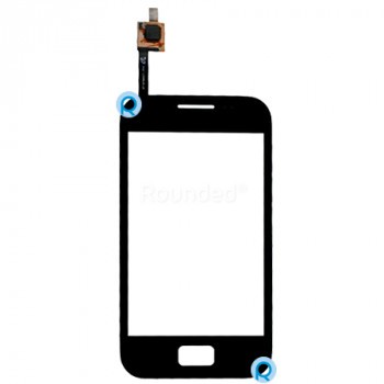 Samsung S7500 Galaxy Ace Plus display touchscreen, digitizer touchpanel piesa de schimb neagra TOUCHSCR foto