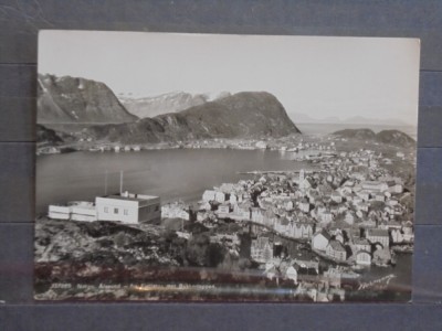 NORVEGIA - ALESUND, PANORAMA FIORDULUI ORASULUI PORT - 1954 - foto