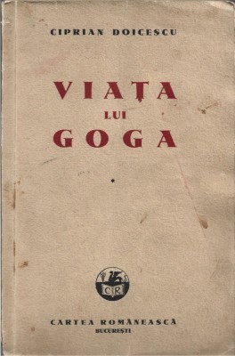 C9385N Viața lui Goga de Ciprian Doicescu, 1942 foto