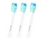 Set 3 capete de periuta pentru periuta de dinti electrica, alb, MalTec 111930