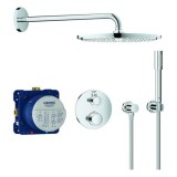 Grohe Grohtherm Sistem de duș &icirc;ngropat 34731, set finisare rotund (crom)