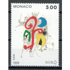 Monaco 1993 Mi 2152 MNH - 100 de ani de la nașterea lui Joan Mir&oacute;