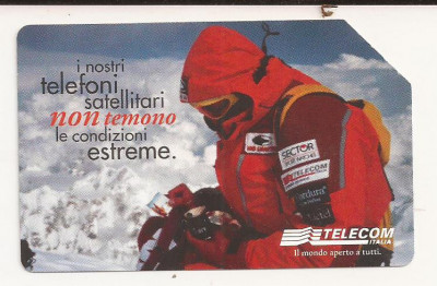 CT1-Cartela Telefonica -Telecom Italia -10000 Lire-Hans Kammerlander foto