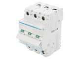 Separator-&icirc;ntrerupător Poli 3 63A 400VAC pentru șină DIN