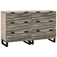 vidaXL Bufeturi cu sertar Altele cu depozitare 2 pcs Alb 60 x 33,5 x 75 cm