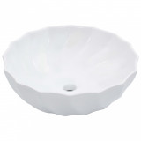 Chiuveta de baie, alb, 46 x 17 cm, ceramica GartenMobel Dekor, vidaXL