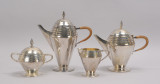 Set cafea / ceai argintat Art Deco Theodor Radivon Bucarest WMF - 4 piese