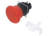 Comutator siguranță OMRON 22mm, cap roșu ciupercă, poziții 2