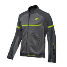 Geaca (jacheta) barbati pentru scuter - motocicleta Racing vara Seventy model SD-JR30.1 Mojave culoare: gri/galben fluor Gri/galben fluor XL