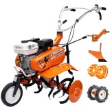 Ruris DAC 7000ACC2 - Motosapa General Engine - 7 CP 560-830 mm 3 viteze (2 inainte + 1 inapoi) benzina fara plumb roti cauciuc roti metalice plug adap