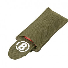 Pouch airsoft cu steag rosu 8Fields Olive