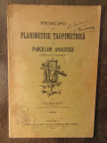 PRINCIPII DE PANIMETRIE TACHIMETRICA SI PARCELARI ANALITICE-GH. MAKARIE