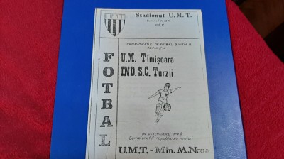 program UM Timisoara - Ind.S.C. Turzii foto