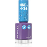 Rimmel Kind &amp; Free lac de unghii culoare 167 Lilac Love 8 ml