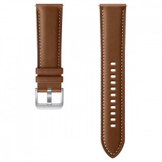 Accesoriu smartwatch Samsung Galaxy Watch3 R850 Stitch Leather Band 20mm S/M Brown foto