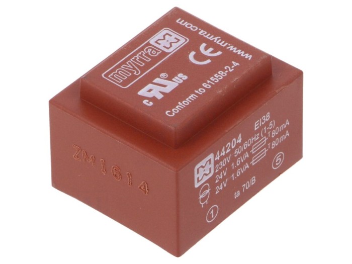 Transformator &Icirc;ncapsulat 3,2VA 230V/24V PCB